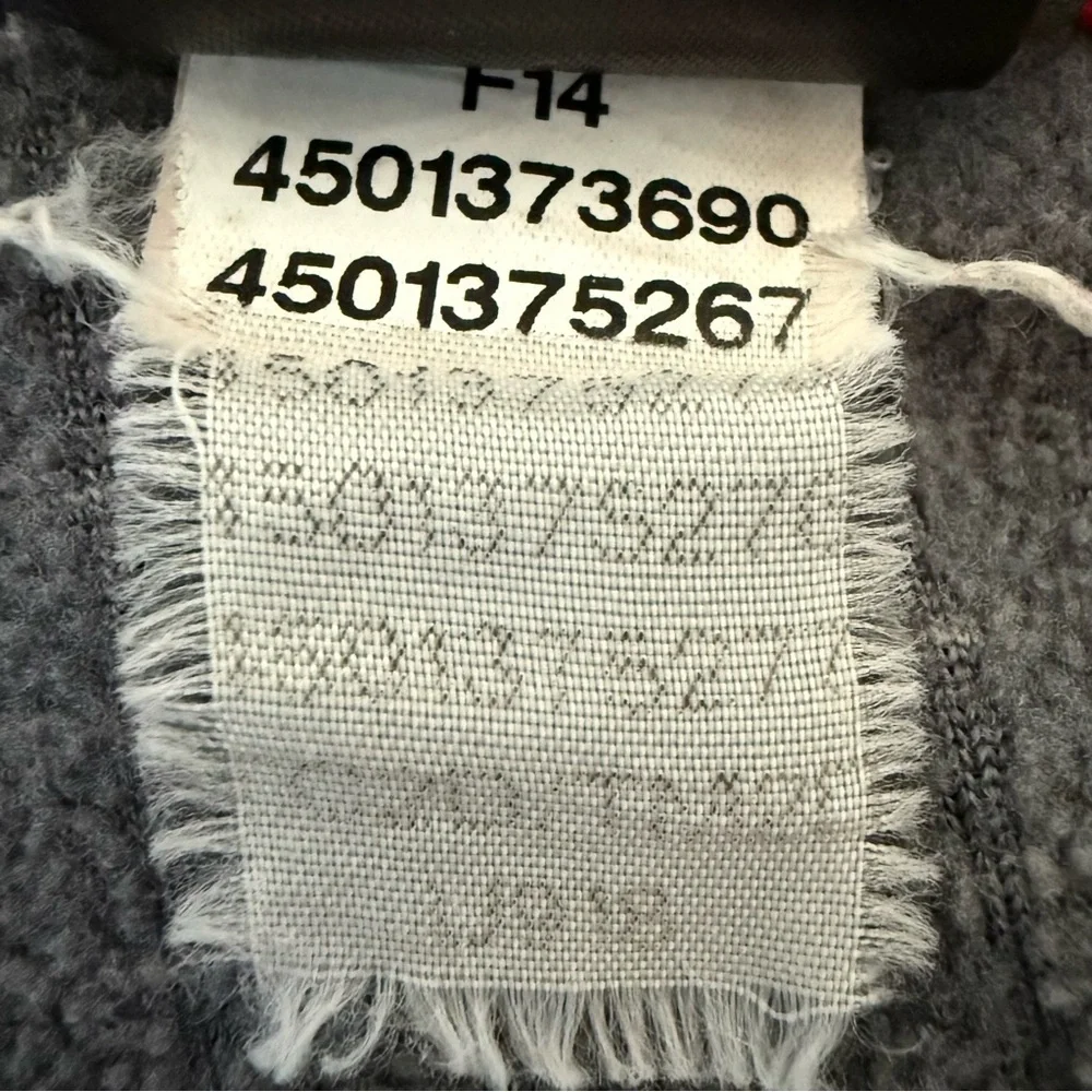 The North Face TKA 100 Glacier Grid Fleece Quarter Zip Pullover-Gray Men's XL